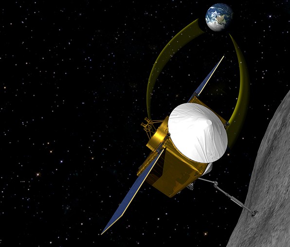 Аппарат OSIRIS-REx. Иллюстрация NASA / Goddard / University of Arizona