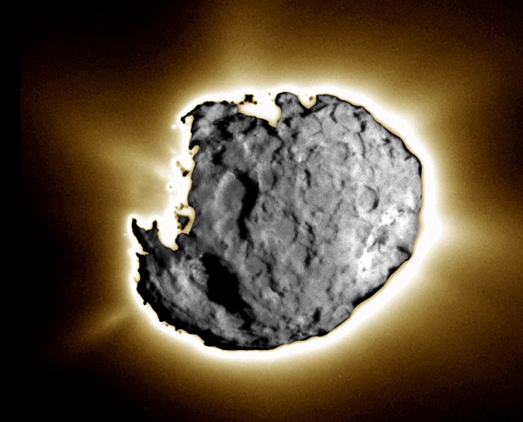 Изображение кометы 81P/Вильда, составленное из снимков, переданных зондом Stardust. Фото NASA / JPL