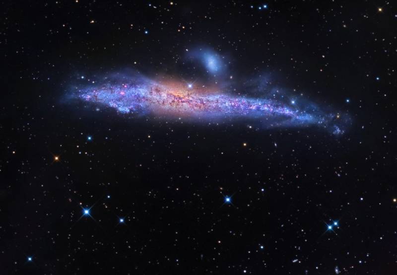 Галактика NGC 4631. Фото R. Jay GaBany