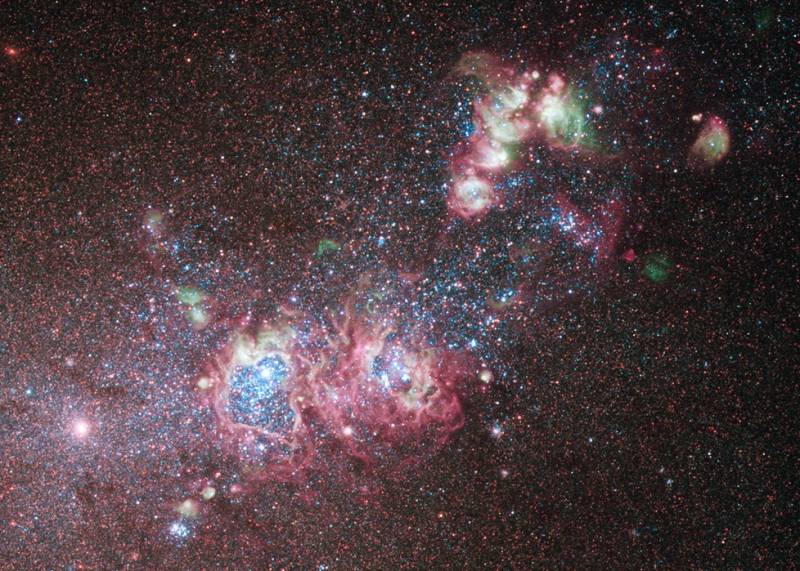 Галактика NGC 4214. Фото NASA, ESA, and the Hubble Heritage (STScI/AURA)-ESA/Hubble Collaboration