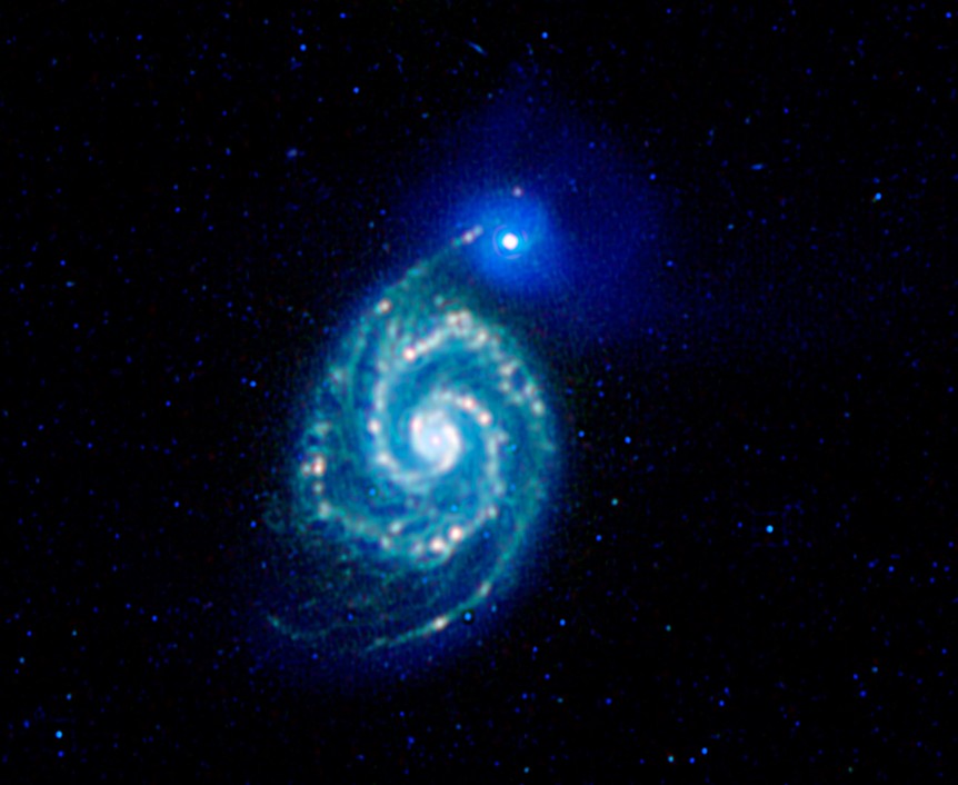 Галактика M51. Фото NASA/JPL-Caltech/WISE Team