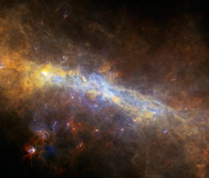 Центральная части Млечного Пути. Иллюстрация ESA/NASA/JPL-Caltech 