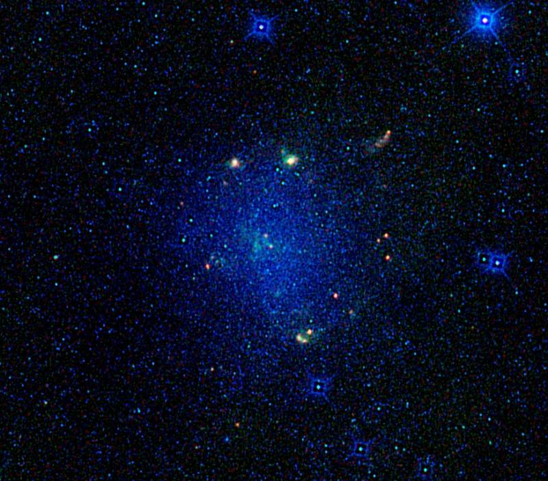 Галактика NGC 6822. Фото NASA/JPL-Caltech/WISE Team