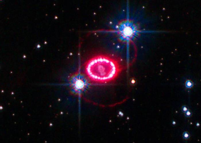 Сверхновая SN 1987A. Фото NASA, ESA, K. France (University of Colorado, Boulder), and P. Challis and R. Kirshner (Harvard-Smithsonian Center for Astrophysics).