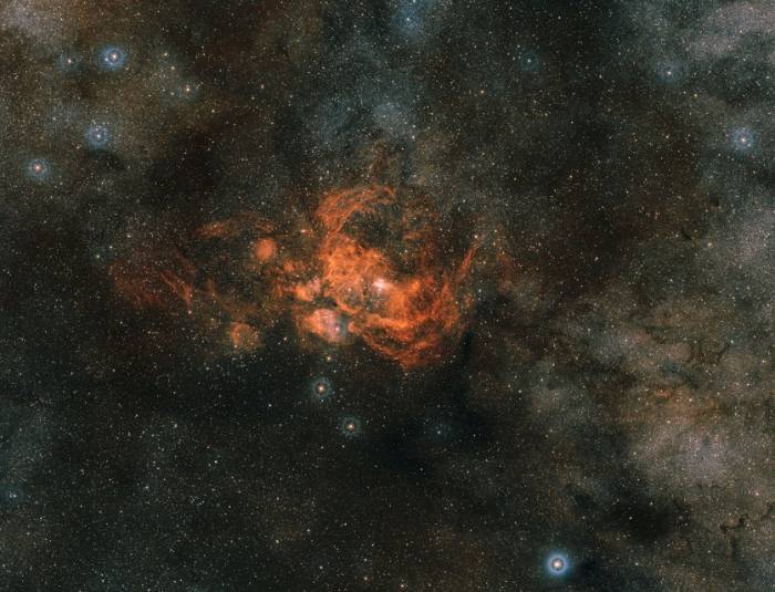 Общий вид туманность NGC 6357.