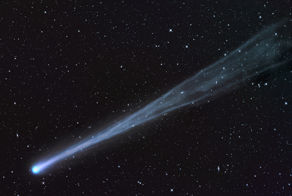 Фото кометы ISON,полученное немецким астрономом Waldemar Skorupa 16 Ноября 2013 года.