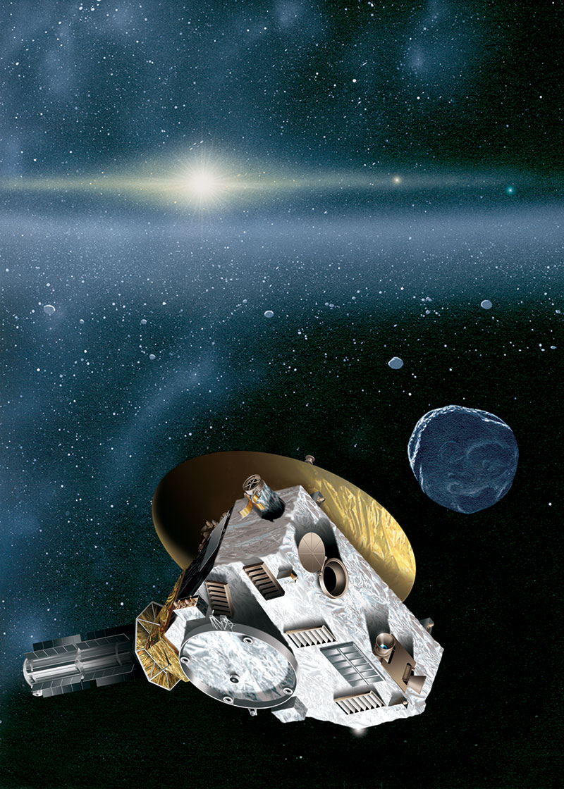 Автоматическая межпланетная станция «New Horizons» на территории пояса Койпера. 