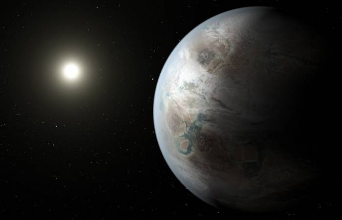 Система Kepler 452 глазами художника.