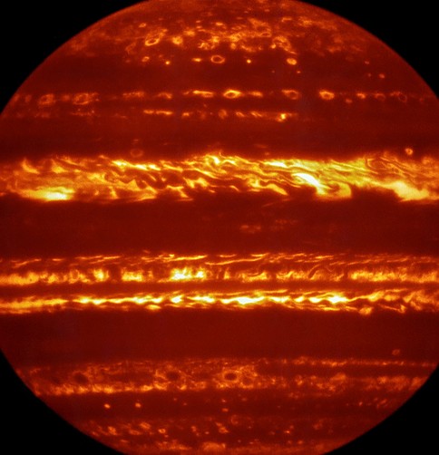 Инфракрасная карта Юпитера