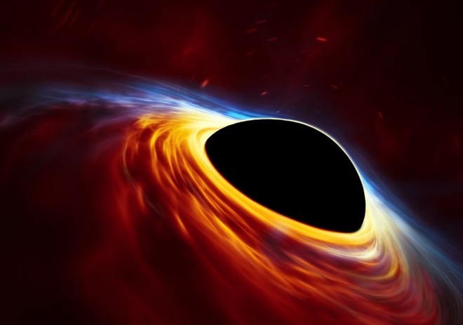 Звезда разорванная сверхмассивной черной дырой