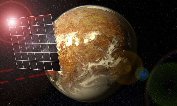 Мини-зонд с огромным световым парусом прибыл к экзопланете Proxima b.