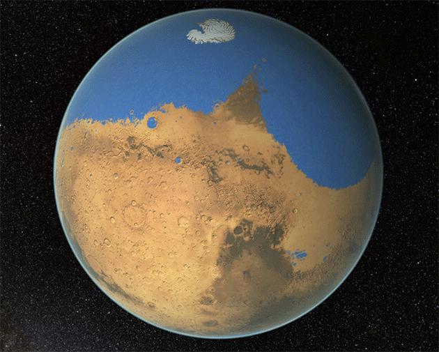 Так Марс мог выглядеть миллиарды лет назад: