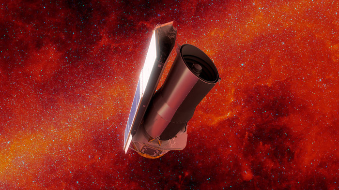 Космический телескоп Spitzer исследовал небо в инфракрасном диапазоне.