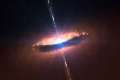 Пылевой диск вокруг протозвезды глазами художника. Иллюстрация ESO