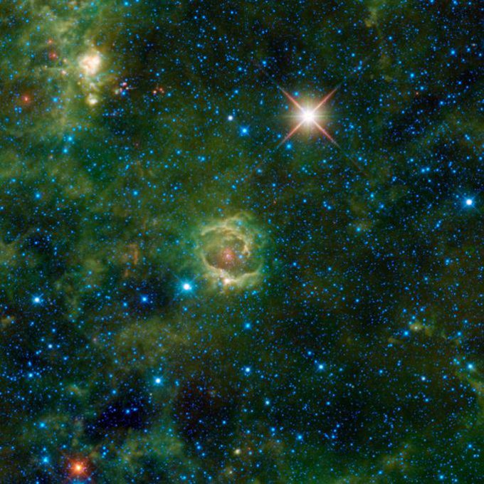  Туманность LBN 114.55+00.22. Фото NASA/JPL-Caltech/WISE Team.