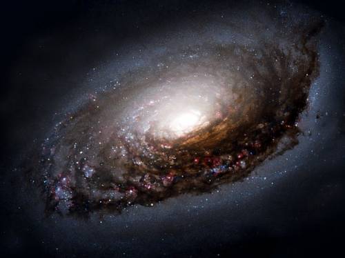 Галактика M64 (NGC 4826). Фото NASA and The Hubble Heritage Team (AURA/STScI)