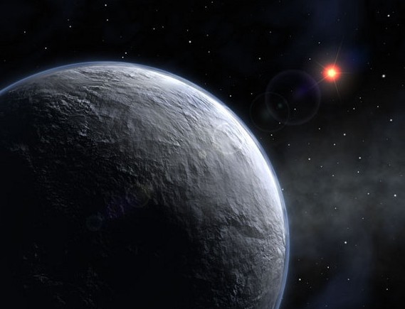 Экзопланета OGLE-2005-BLG-390L b в представлении художника. 