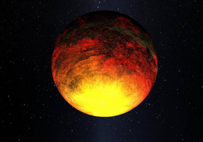 Экзопланета Kepler-10b в представлении художника. 