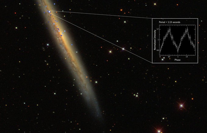 Рекордно яркий пульсар NGC 5907 X-1.