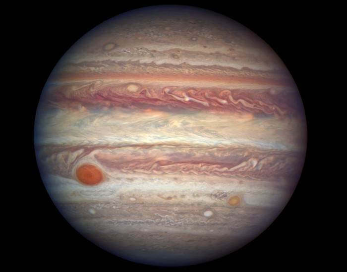 Юпитер глазами космического телескопа «Хаббл».