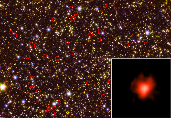 Далекие галактики на снимке космического телескопа Hubble.