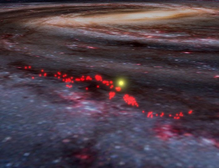 Волна Рэдклиффа - крупнейшая газовая структура нашей галактики.