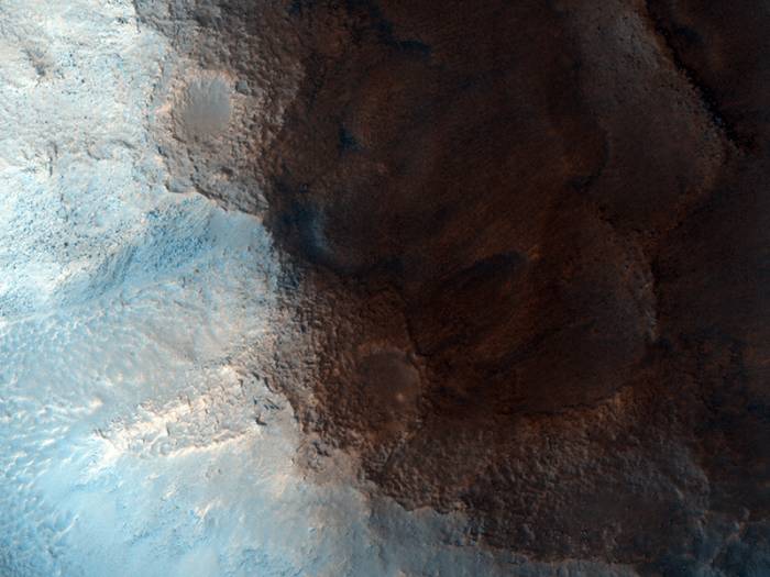  Область Цидония (Cydonia) с "Лицом на Марсе" глазами камеры HiRISE. 